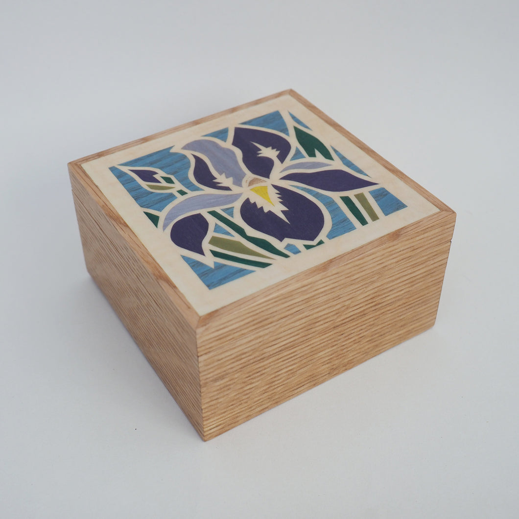 Iris Flower Trinket Box