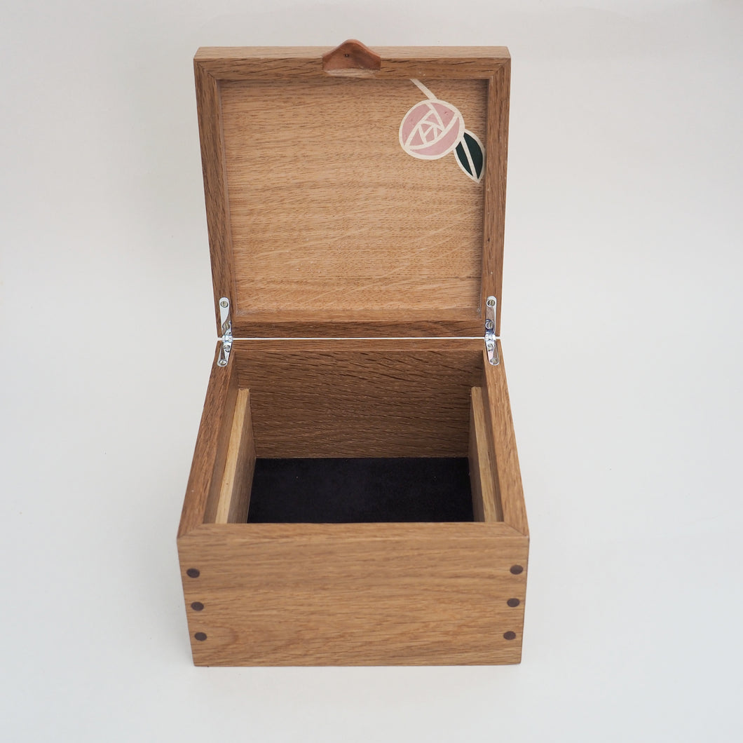 Mackintosh Rose Small Jewellery Box (Light)