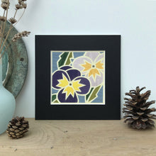 Load image into Gallery viewer, unframed pansy giclee print
