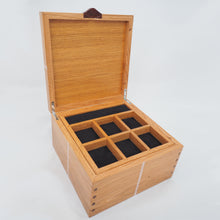 Load image into Gallery viewer, open wooden jewellery box
