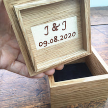 Load image into Gallery viewer, personalised wooden trinket box
